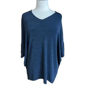 Chico's Travelers slinky knit dolman short sleeve V-neck top 3 (size 16)